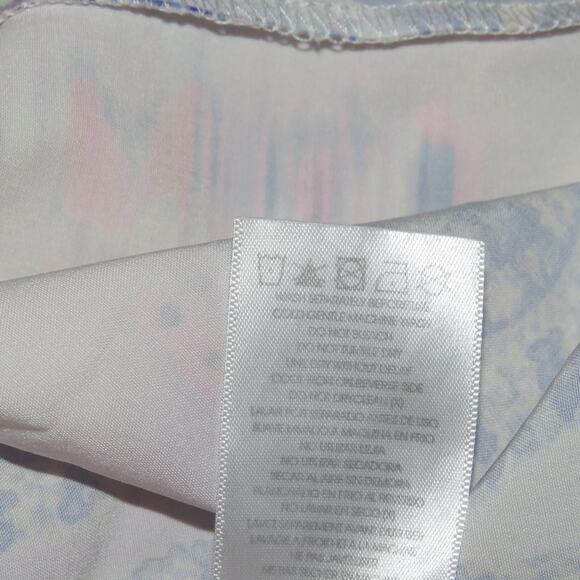 City Chic Purple Floral Draped Zipper Front V-Neck Dress - Picture 10 of 10